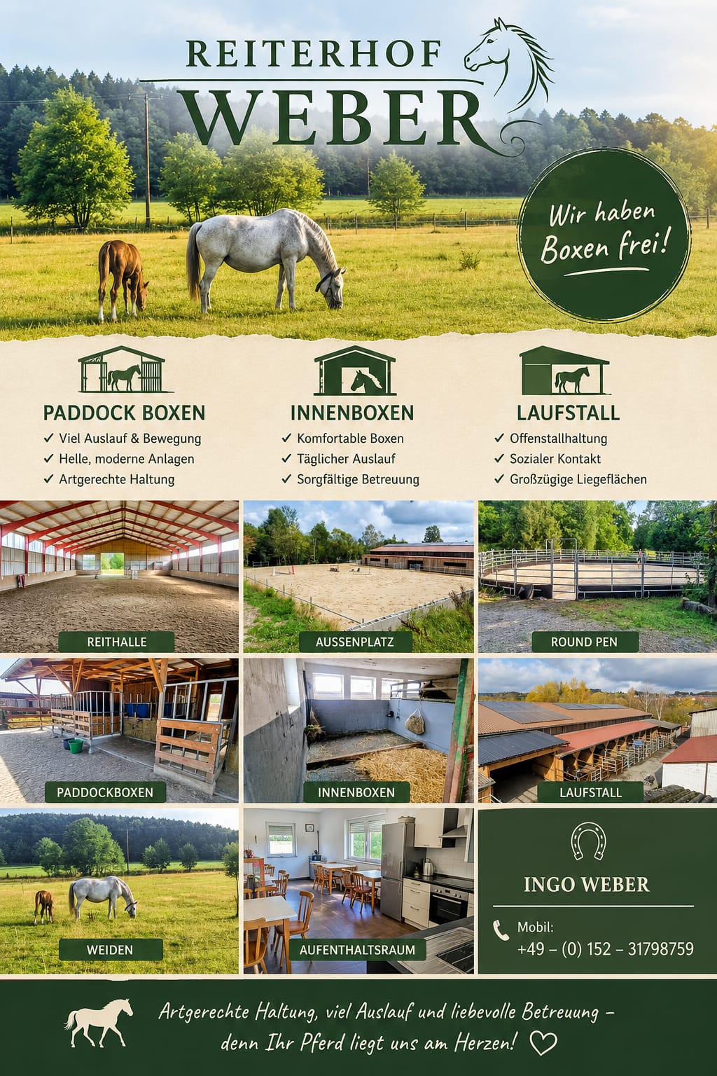 Flyer Reiterhof Weber