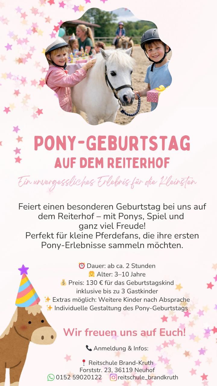 Kindergeburtstag mit Pferden